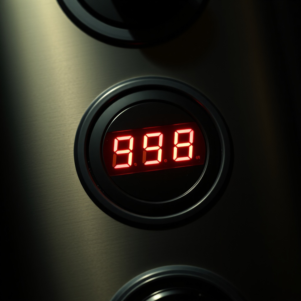Elevator button panel close-up
